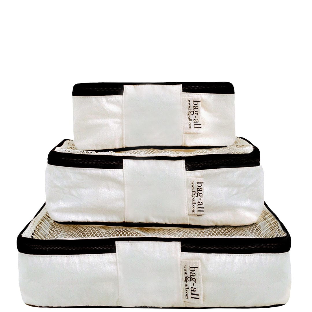 Cotton Packing Cubes, 3-pack Cream From Bag-all