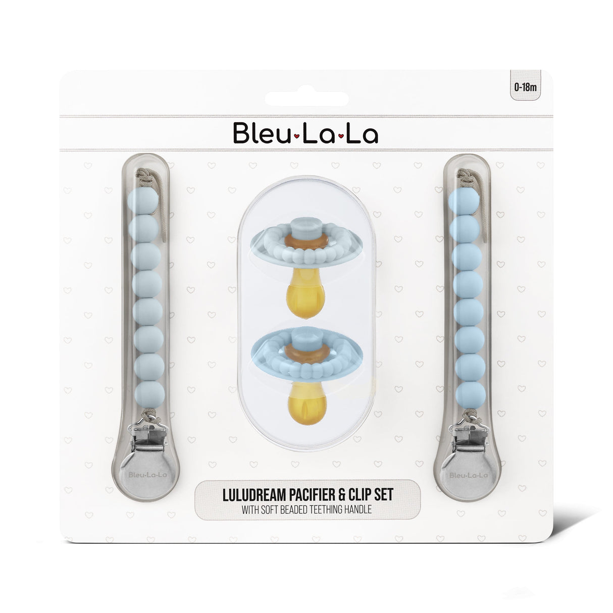 Luladream Pacifier + Clip Set from Bleu La La