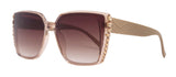 Aurora Bling Women Sunglasses Brown Genuine European Crystals, 100% UV Protection. NY Fifth Avenue From NY Fifth Avenue