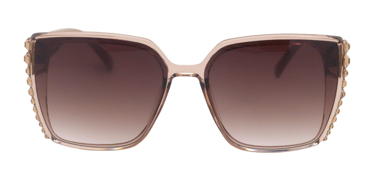 Aurora Bling Women Sunglasses Brown Genuine European Crystals, 100% UV Protection. NY Fifth Avenue From NY Fifth Avenue