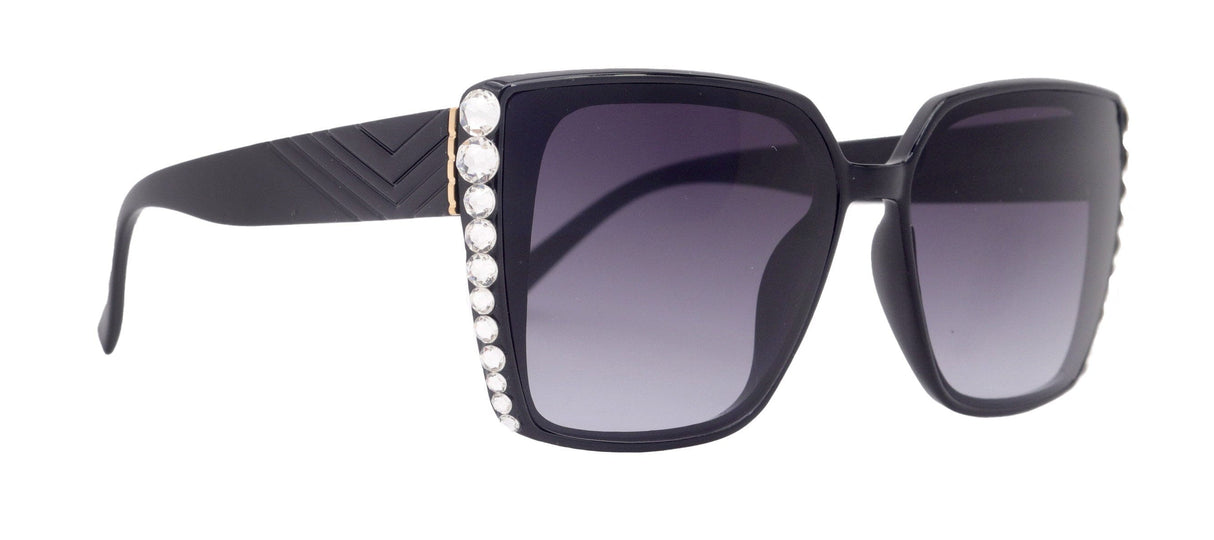 Aurora Bling Women Sunglasses Clear Genuine European Crystals, 100% UV Protection. NY Fifth Avenue From NY Fifth Avenue
