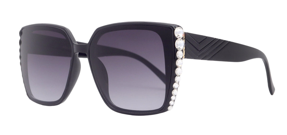 Aurora Bling Women Sunglasses Clear Genuine European Crystals, 100% UV Protection. NY Fifth Avenue From NY Fifth Avenue