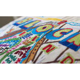 Block Island Hand-Embroidered Pillow from Quirks!