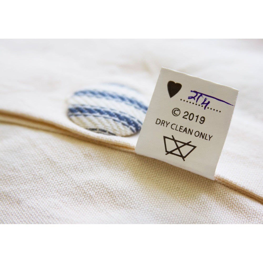 Block Island Hand-Embroidered Pillow from Quirks!
