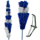 Blue & Silver Layered Tinsel Christmas Tree from Lee Display