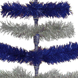 Blue & Silver Layered Tinsel Christmas Tree from Lee Display