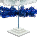 Blue & White Layered Tinsel Christmas Tree from Lee Display
