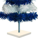 Blue & White Layered Tinsel Christmas Tree from Lee Display