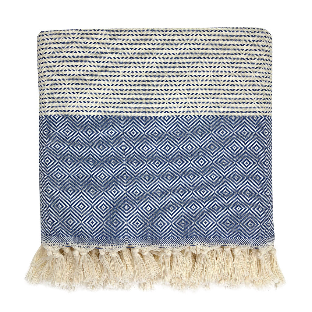 Diamond Stripe Turkish Throw from SLATE + SALT