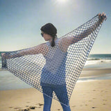 Blue Jay Lattice Shawl - Crochet Pattern from Darn Good Yarn