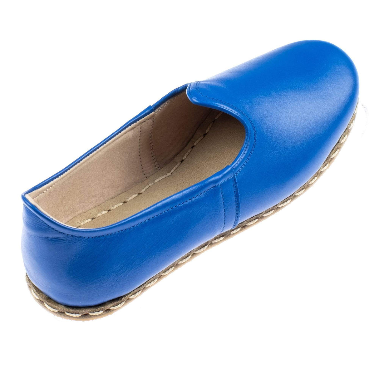 Women's Blue Slip On Shoes from Atlantis Handmade Shoes