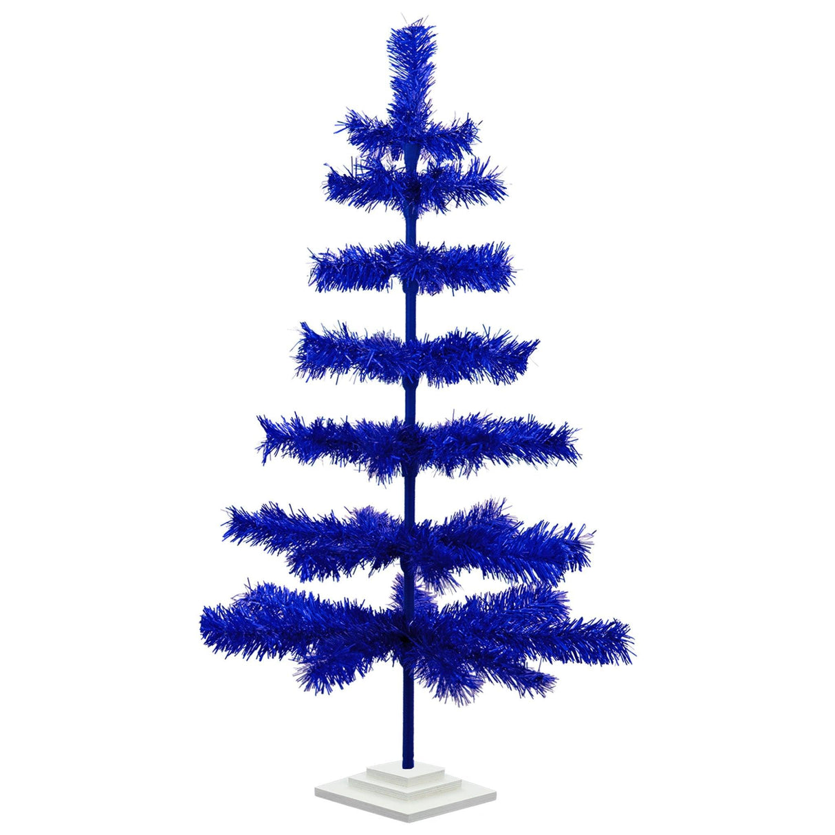 Blue Tinsel Christmas Tree from Lee Display