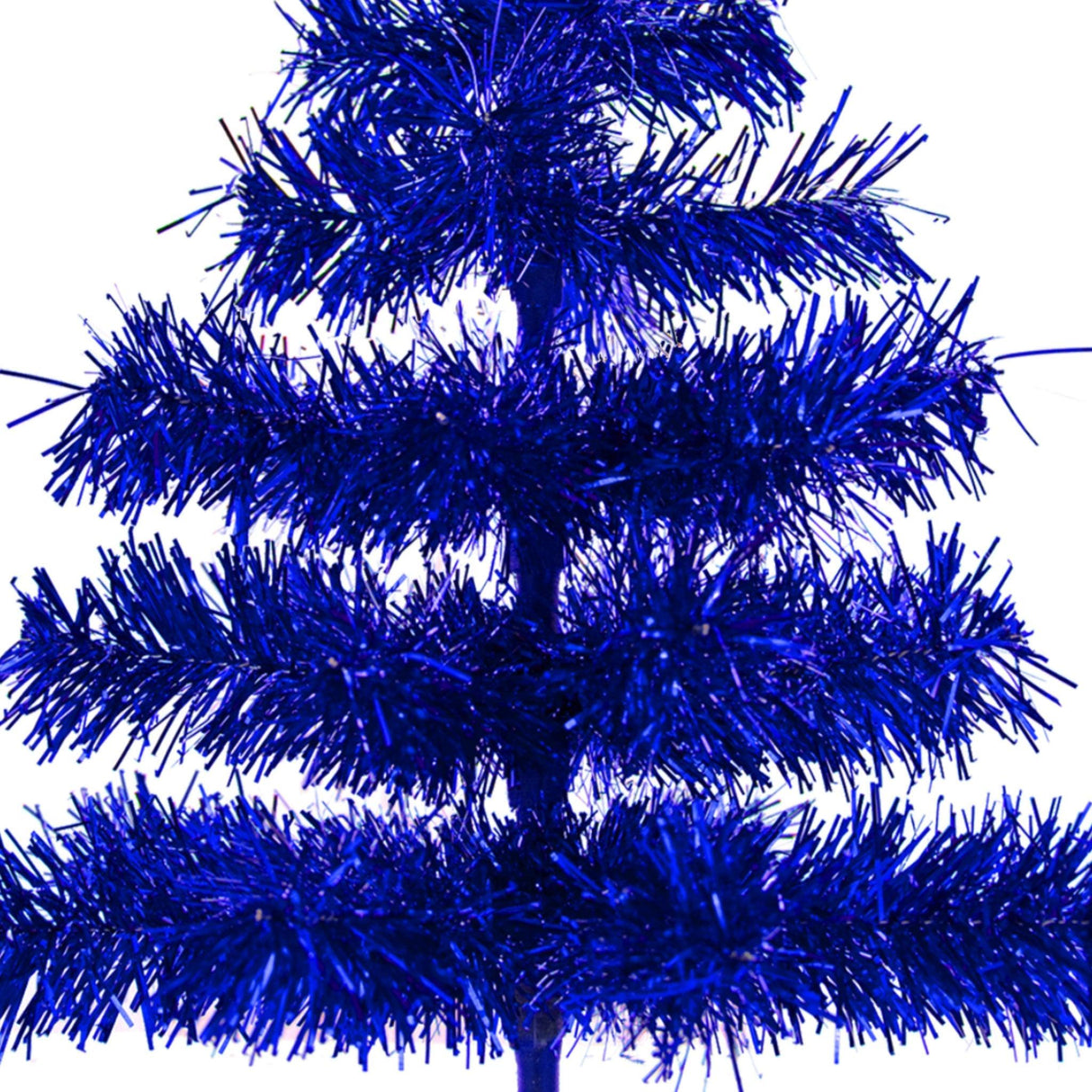 Blue Tinsel Christmas Tree from Lee Display