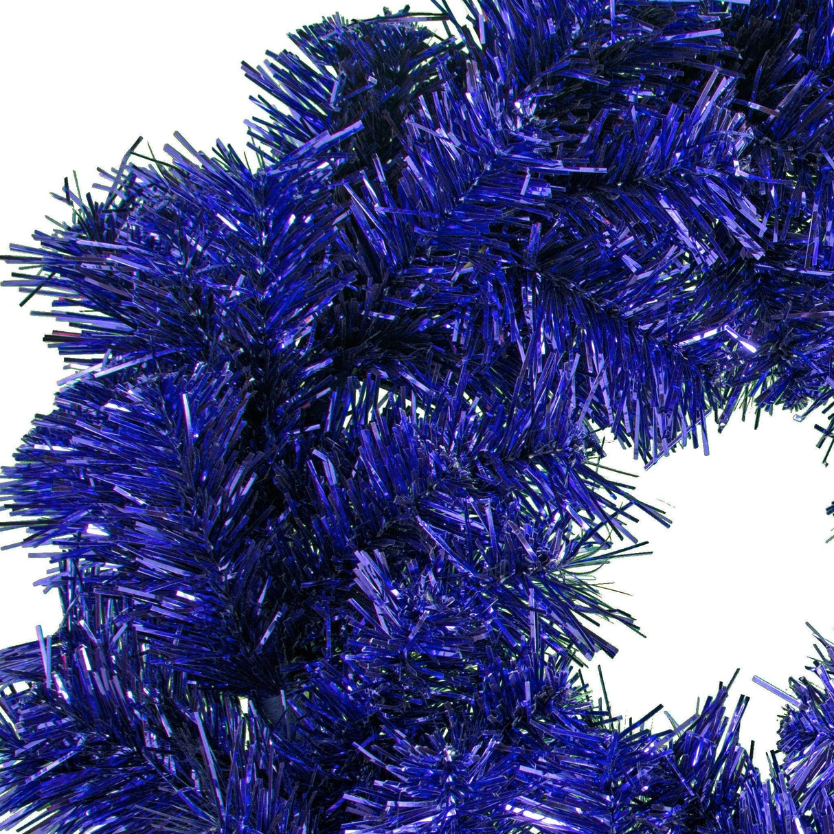 Blue Tinsel Christmas Wreaths from Lee Display