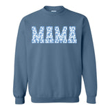 'Blue & White Chinoiserie 'Mama' Crewneck Sweatshirt from United Monograms