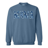 'Blue & White Chinoiserie 'Mama' Crewneck Sweatshirt from United Monograms
