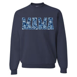 'Blue & White Chinoiserie 'Mama' Crewneck Sweatshirt from United Monograms
