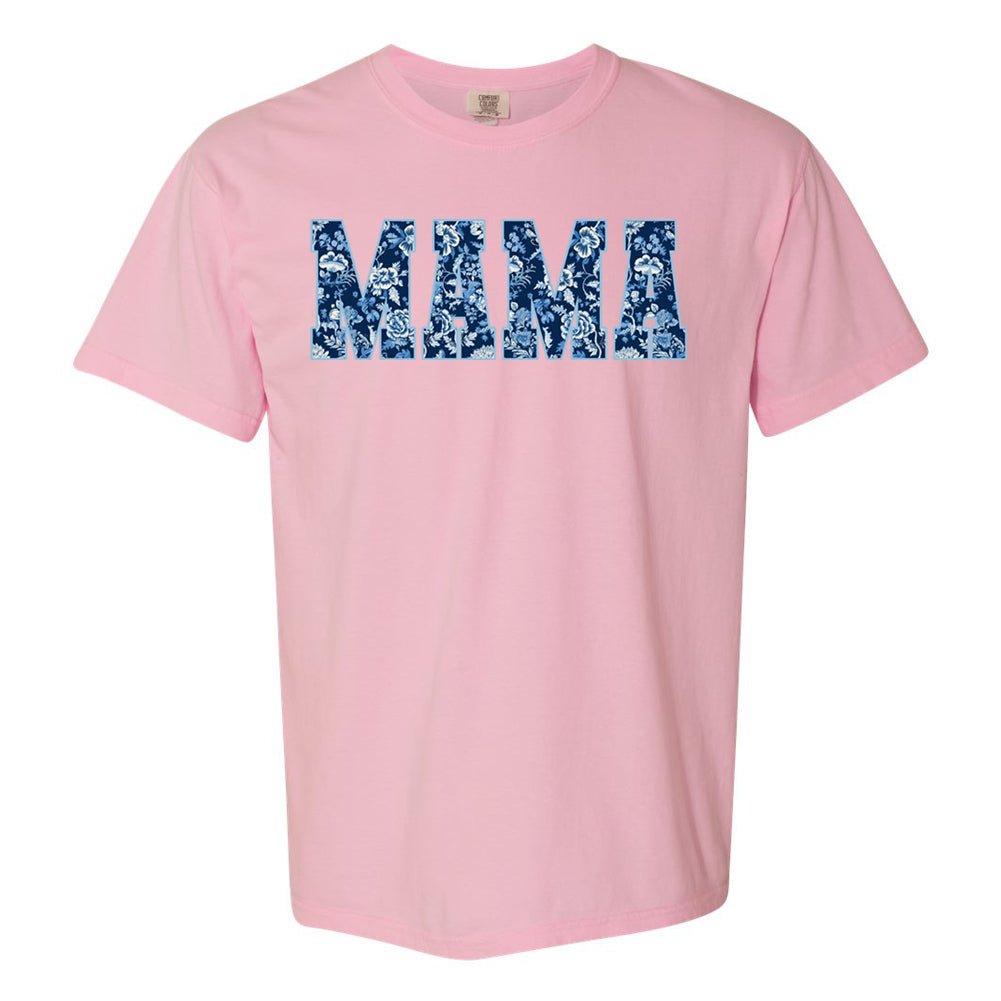 'Blue & White Chinoiserie Mama' T-Shirt from United Monograms