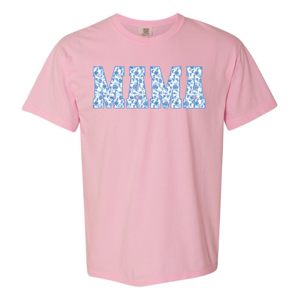 'Blue & White Chinoiserie Mama' T-Shirt from United Monograms