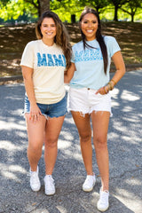 'Blue & White Chinoiserie Mama' T-Shirt from United Monograms