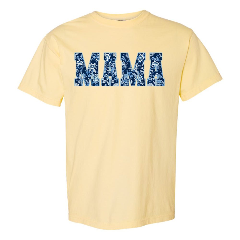 'Blue & White Chinoiserie Mama' T-Shirt from United Monograms