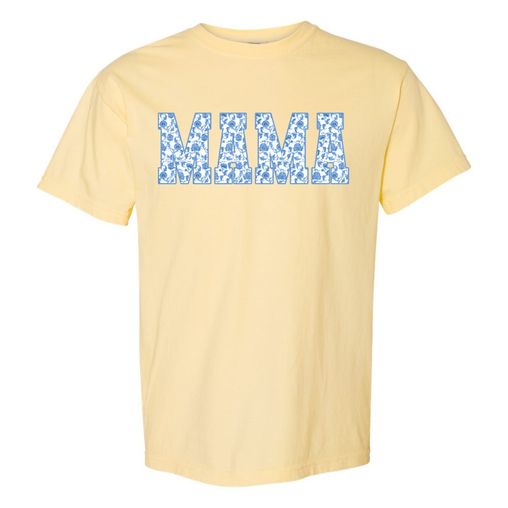 'Blue & White Chinoiserie Mama' T-Shirt from United Monograms