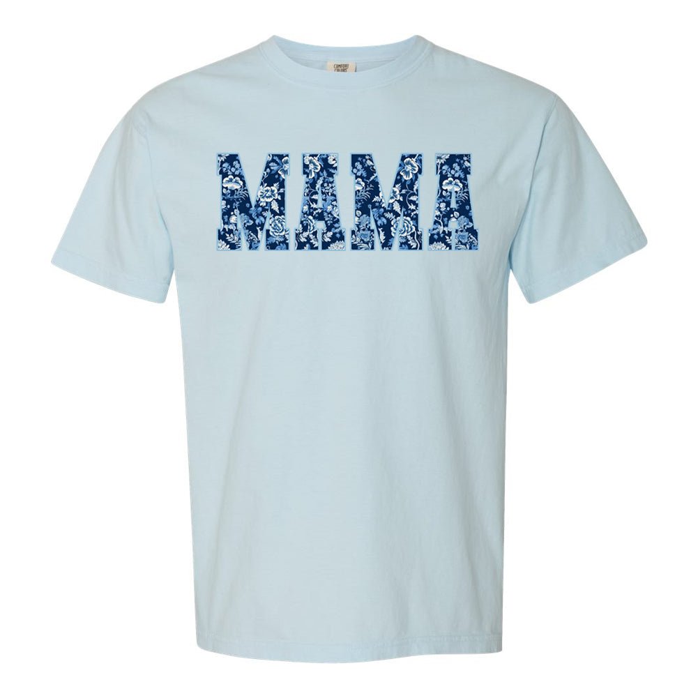 'Blue & White Chinoiserie Mama' T-Shirt from United Monograms