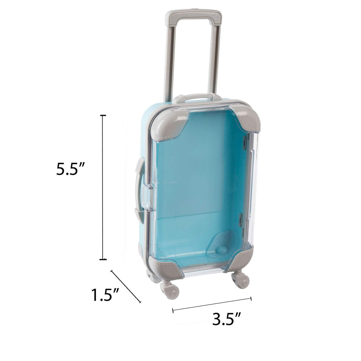 Mini Suitcase 5.5"X3.5"X1.5" Blue Candy Box from Hammont