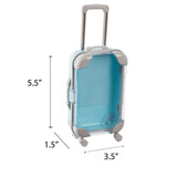 Mini Suitcase 5.5"X3.5"X1.5" Blue Candy Box from Hammont