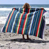 Cotton Blue Serape Blanket (100%) from West Path