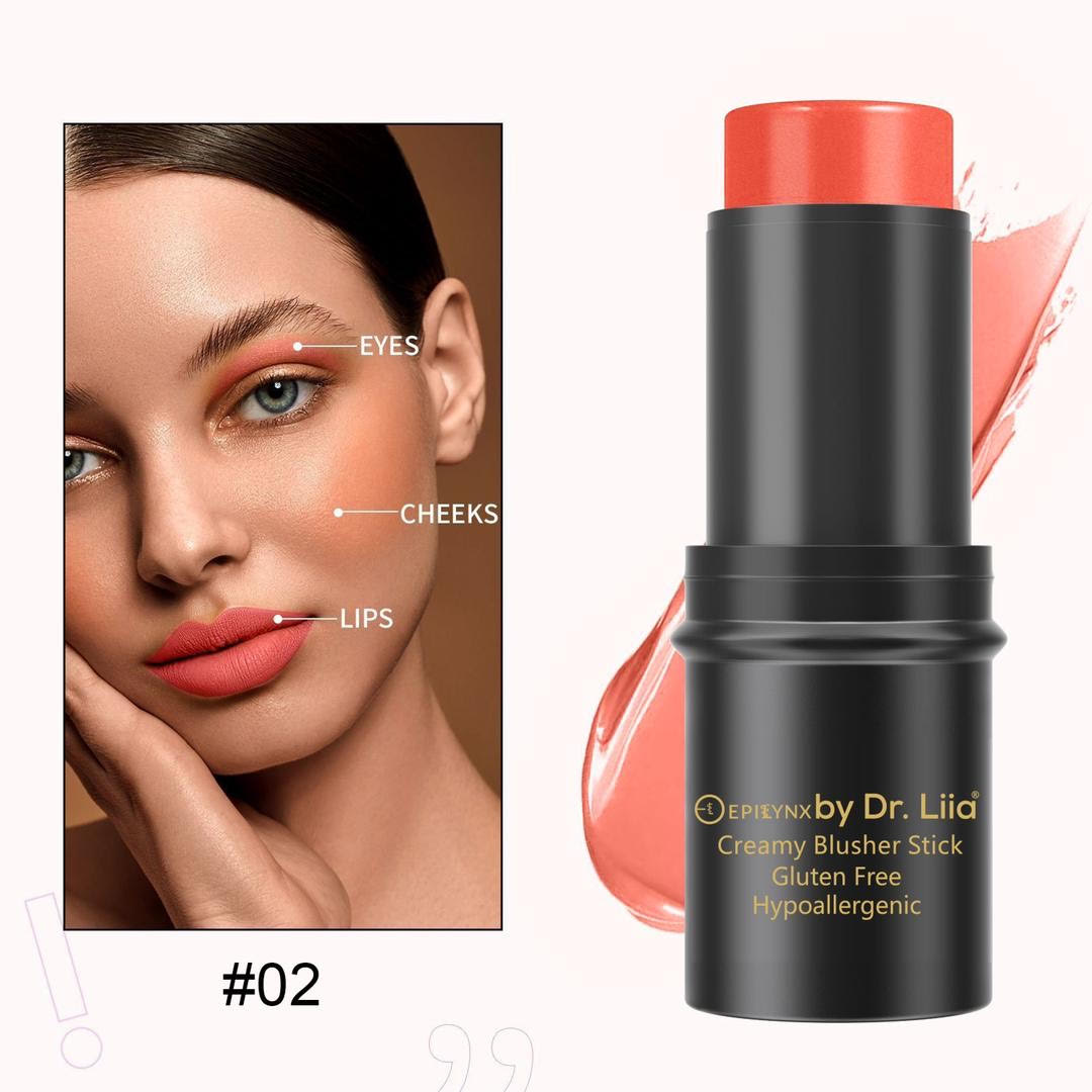 Compact Blush Stain Stick for Cheeks, Lips, Eyes from Epilynx Skincare and Cosmetics