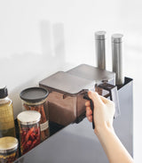 Two-Tier Sliding Drawer Seasoning Rack - Steel from Yamazaki Home