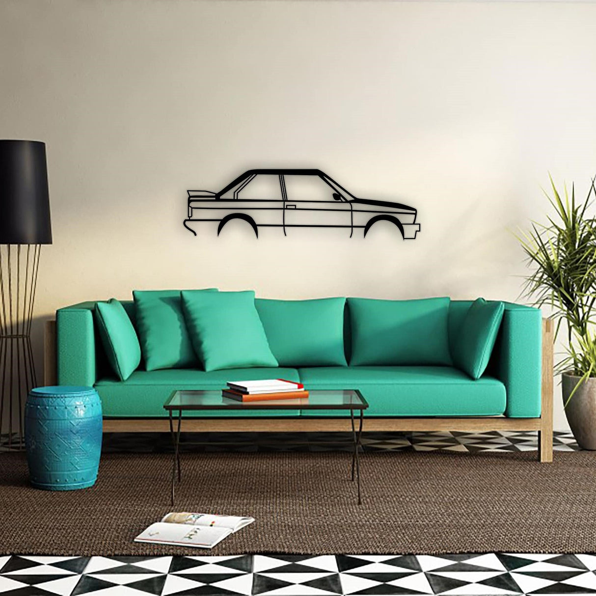 Bmw E30 Car Silhouette from VITAHOME DESIGN LLC