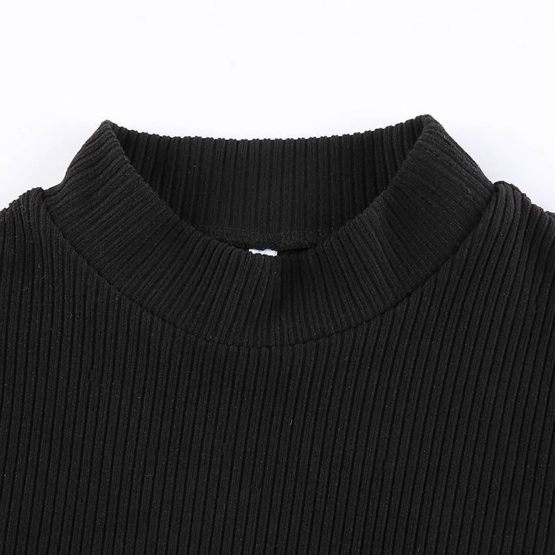Black Tie Up Dress for Autumn From Kawaii Stop