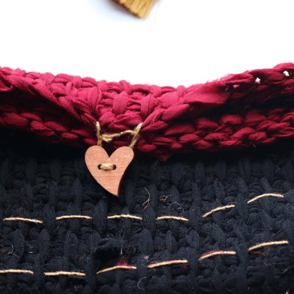 Boho Tunisian Clutch Crochet Pattern from Darn Good Yarn