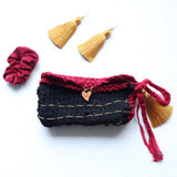 Boho Tunisian Clutch Crochet Pattern from Darn Good Yarn