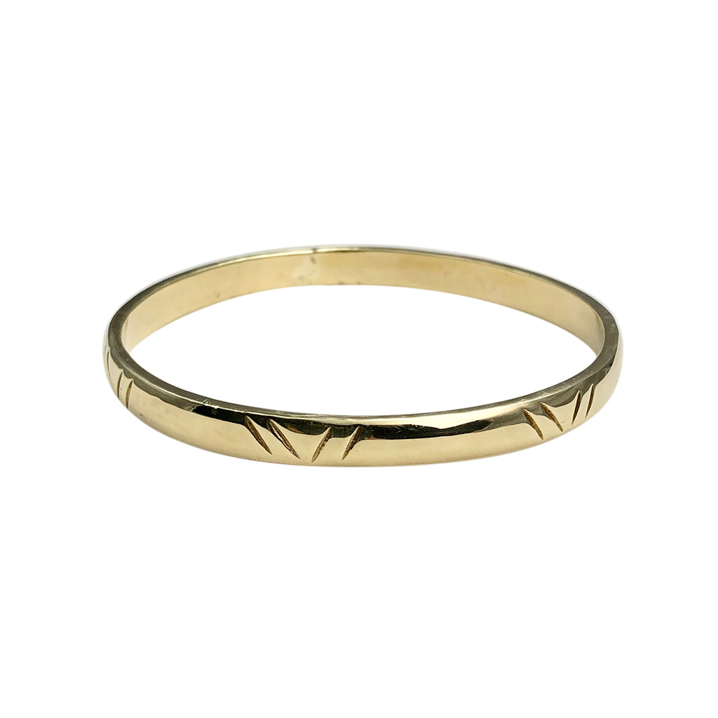 Carved Bombshell Bangle from SLATE + SALT