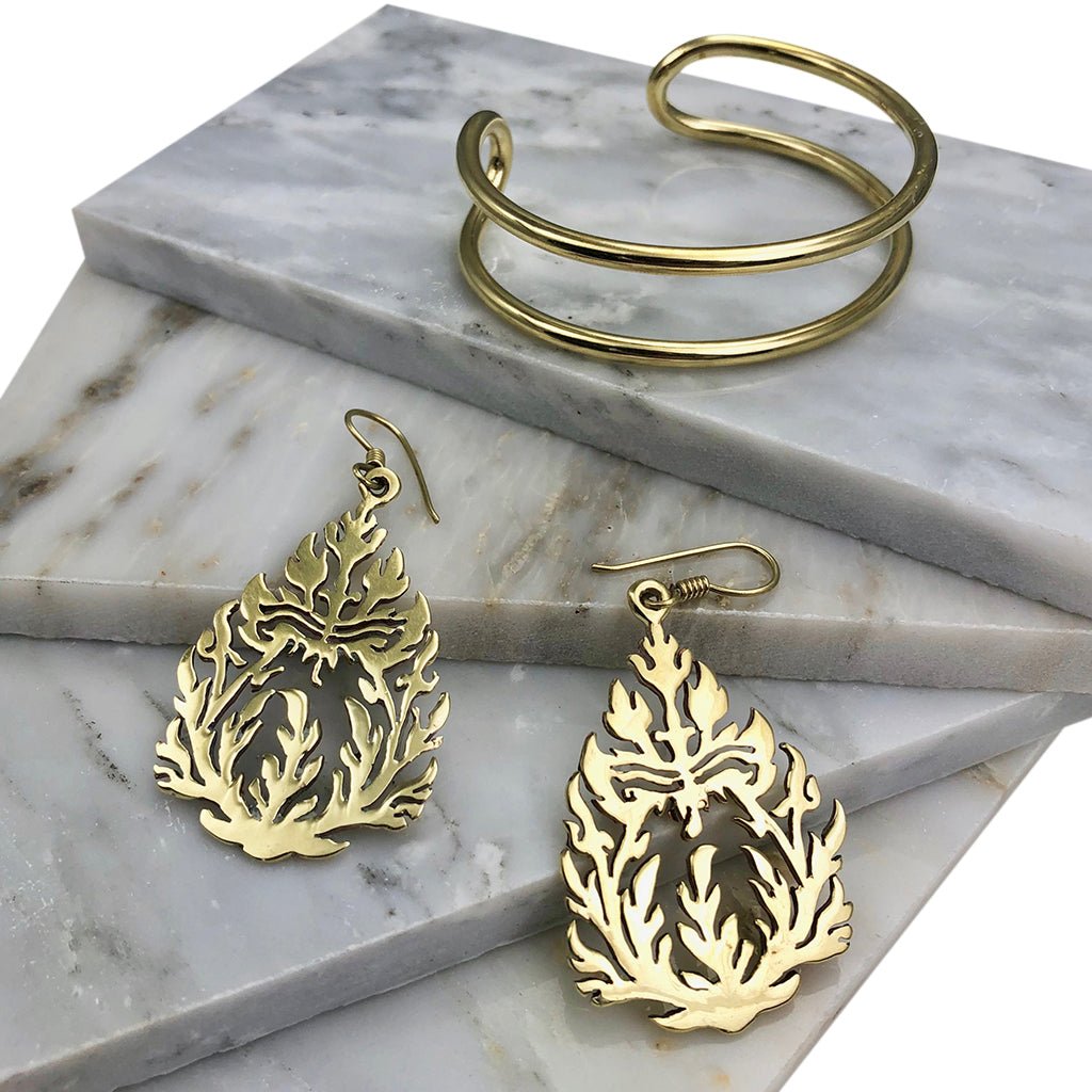Khmer Temple Earrings from SLATE + SALT