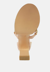 Bonita Metal Chain Zip Up Sandals from London Rag International