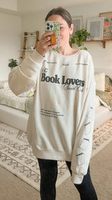 ‘Book Lovers Social Club' Crewneck Sweatshirt from United Monograms