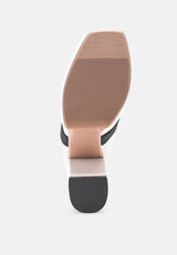 Boomer Chunky High Block Heel Boots from London Rag International