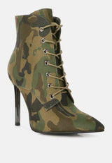 Bornsta Velvet High Heeled Velvet Boots from London Rag International