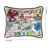 Boston College Collegiate Hand-Embroidered Pillow from Quirks!