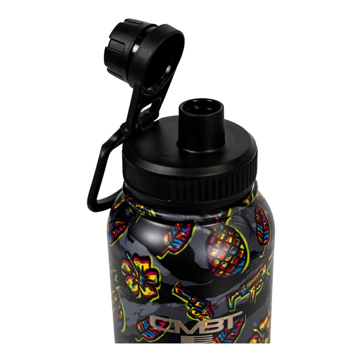 32oz Metal Hydration Bottle V2 | 24hr Insulated + Drink Port from Combat Iron Apparel
