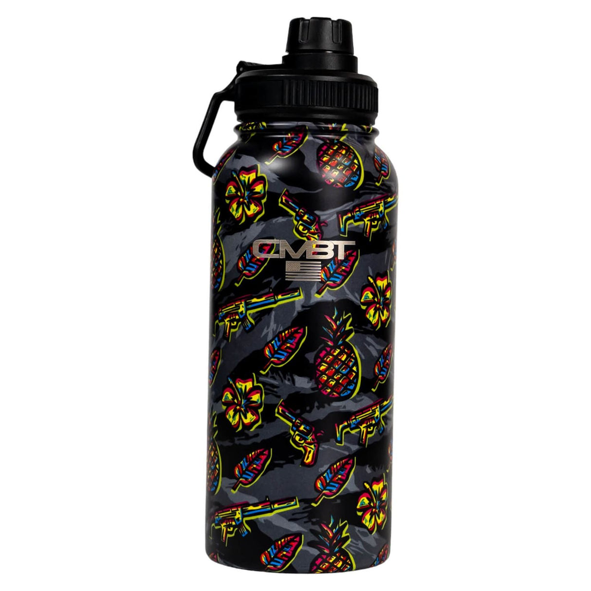 32oz Metal Hydration Bottle V2 | 24hr Insulated + Drink Port from Combat Iron Apparel
