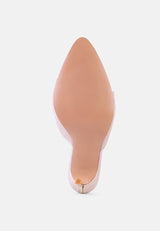 Bottoms Up Strappy Slip On Stiletto Heels from London Rag International