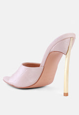Bottoms Up Strappy Slip On Stiletto Heels from London Rag International