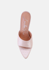Bottoms Up Strappy Slip On Stiletto Heels from London Rag International