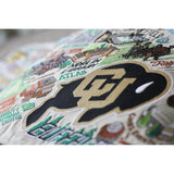 Boulder, University of Colorado Collegiate Embroidered Pillow by CatStudio from Quirks!