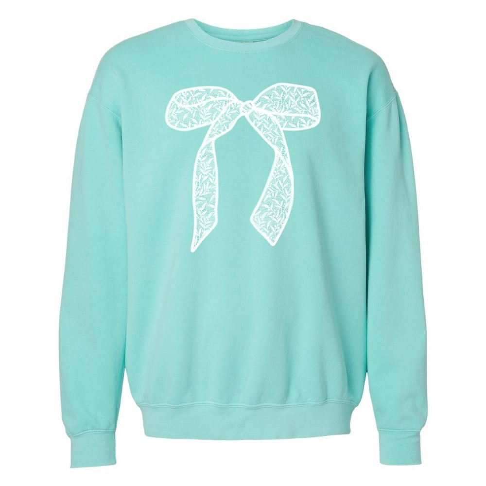 Bow 'Lace It Up' Lightweight Sweatshirt from United Monograms